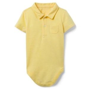 Janie and Jack Baby Boy Yellow Polo Size 6-12m